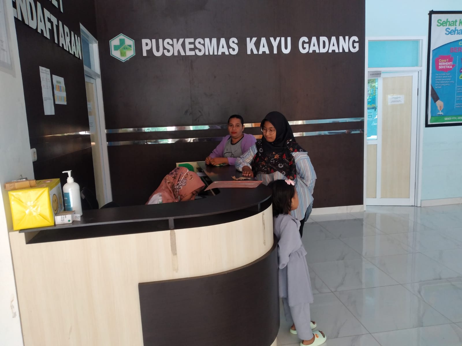 Puskesmas kayu gadang melakukan pelayanan mulai dari Rekam Medis