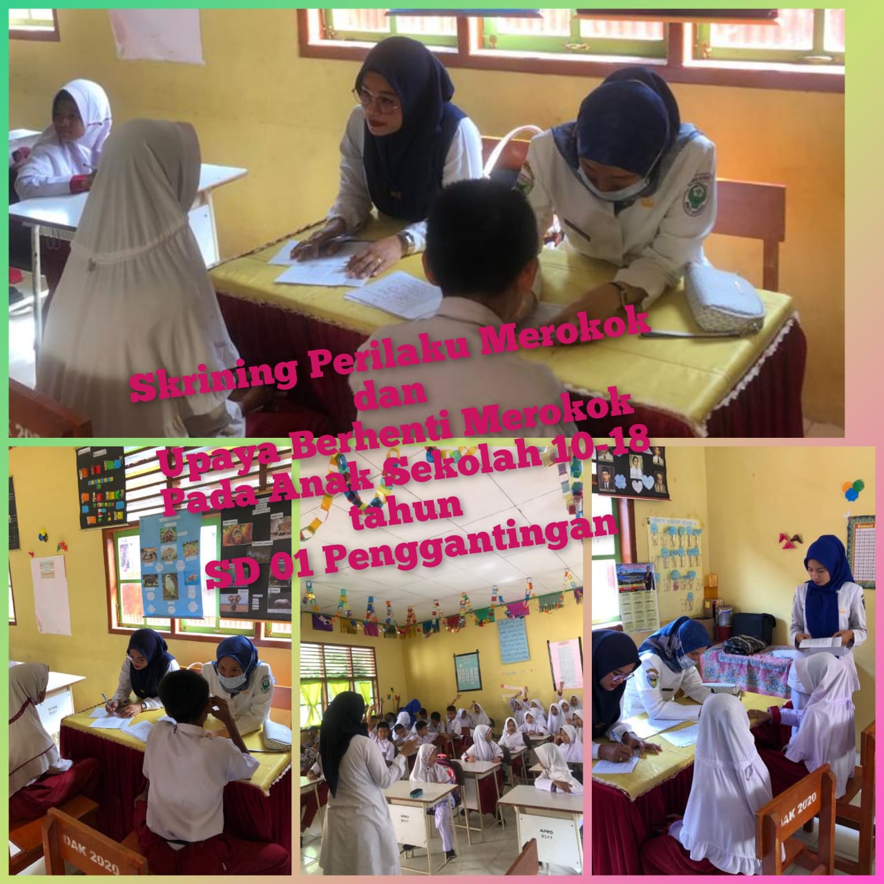 Skrining Perilaku Merokok dan Upaya Berhenti Merokok pada anak sekolah usia 10-12 tahun di SD 01 Pen