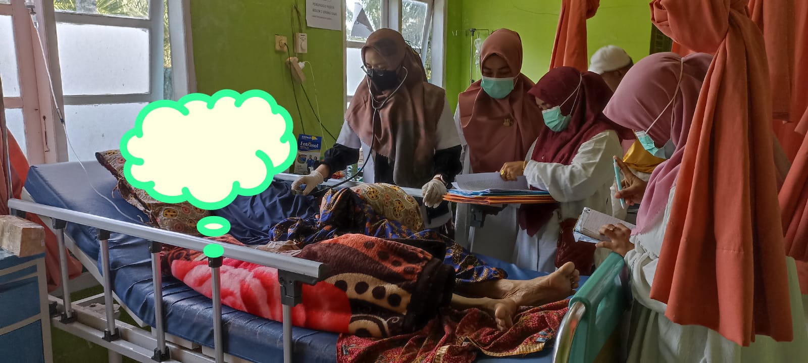 Pelayanan di ruang rawat inap RRI Puskesmas air haji 