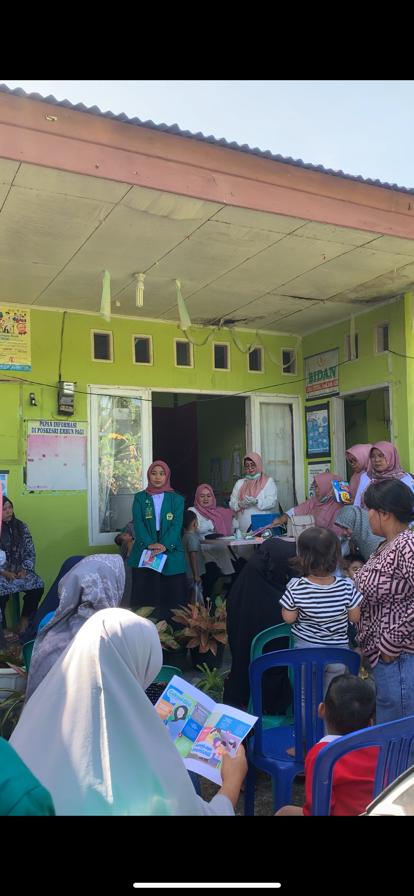 Kegiatan Posyandu Restu Bunda di kenagarian Barung Barung Balantai 