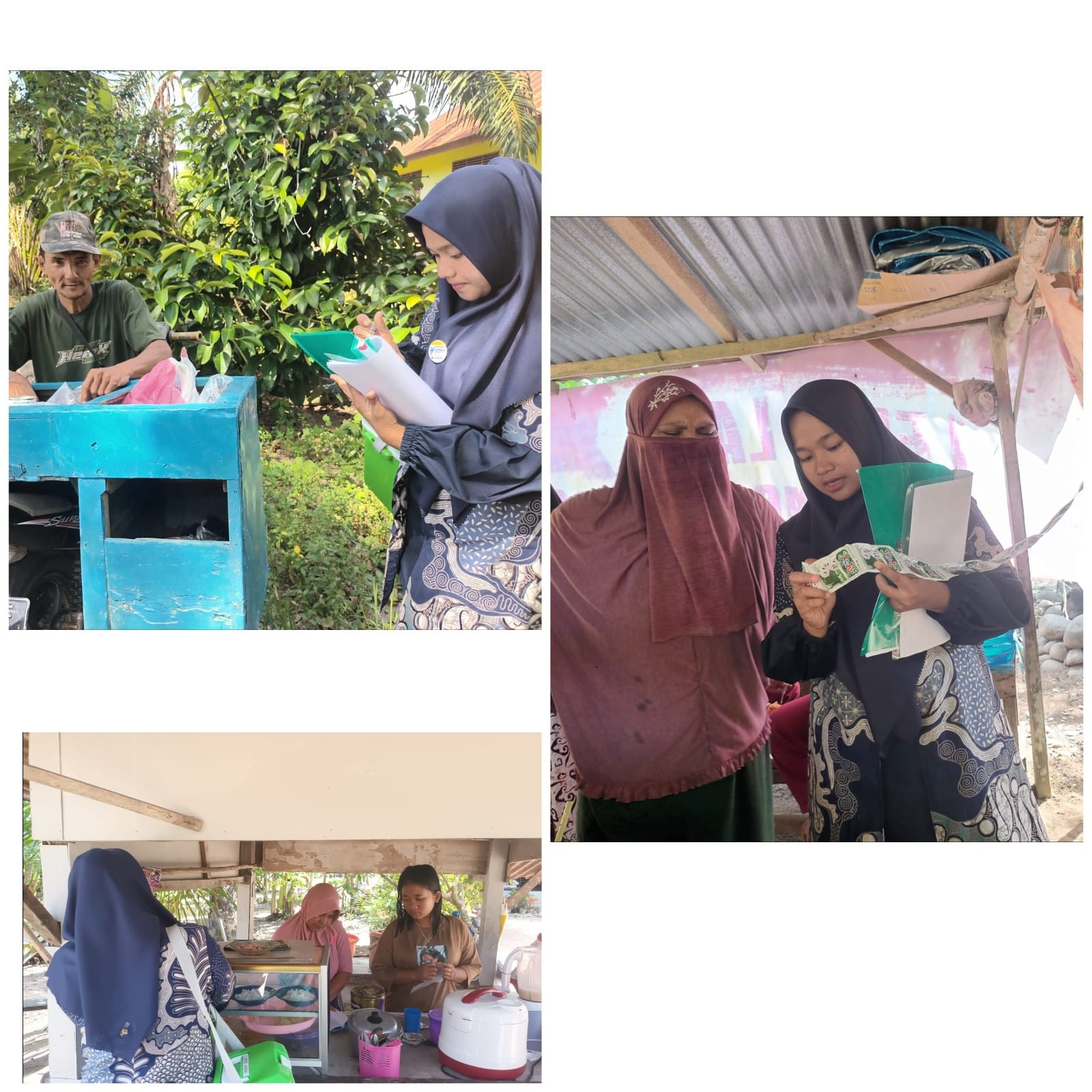 Pkm Tj. Makmur Petugas Kesling dan tim melakukan kegiatan Inspeksi Kesehatan Lingkungan (IKL) di Tem