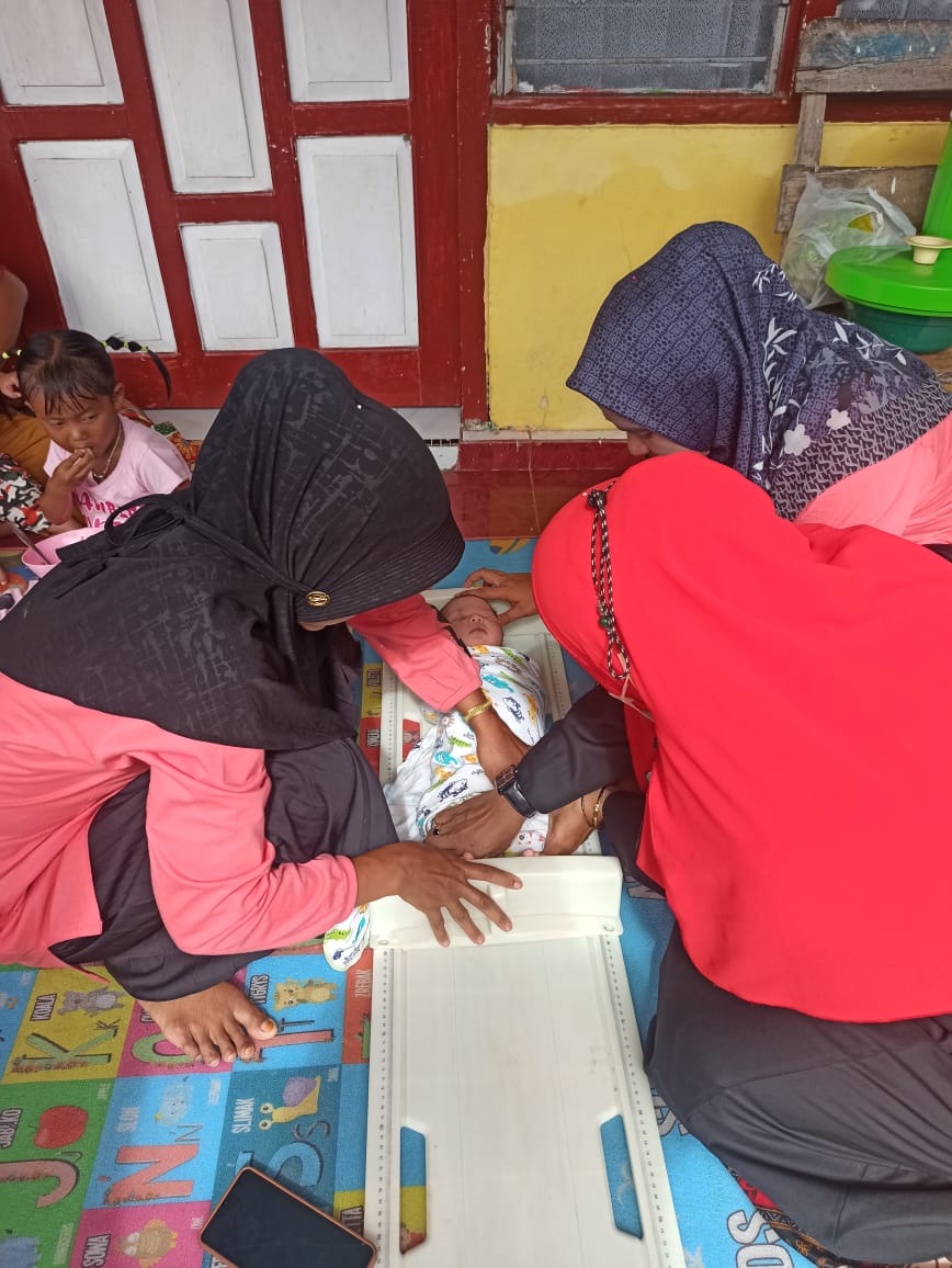 Penimbangan Masal dan Pemberian Vit A di Posyandu Anggrek II Nagari Teretak Tempatih Wilker Puskesma