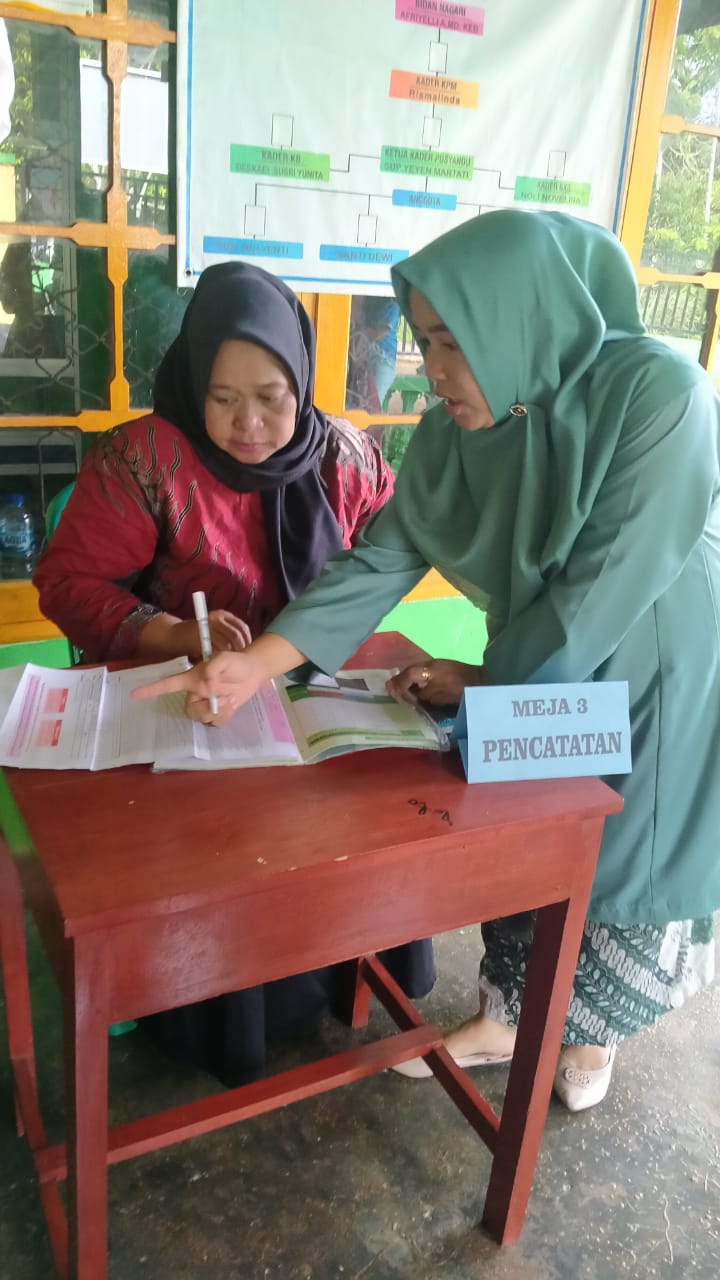 KEGIATAN POSYANDU WILAYAH KERJA PUSKESMAS PASAR KUOK