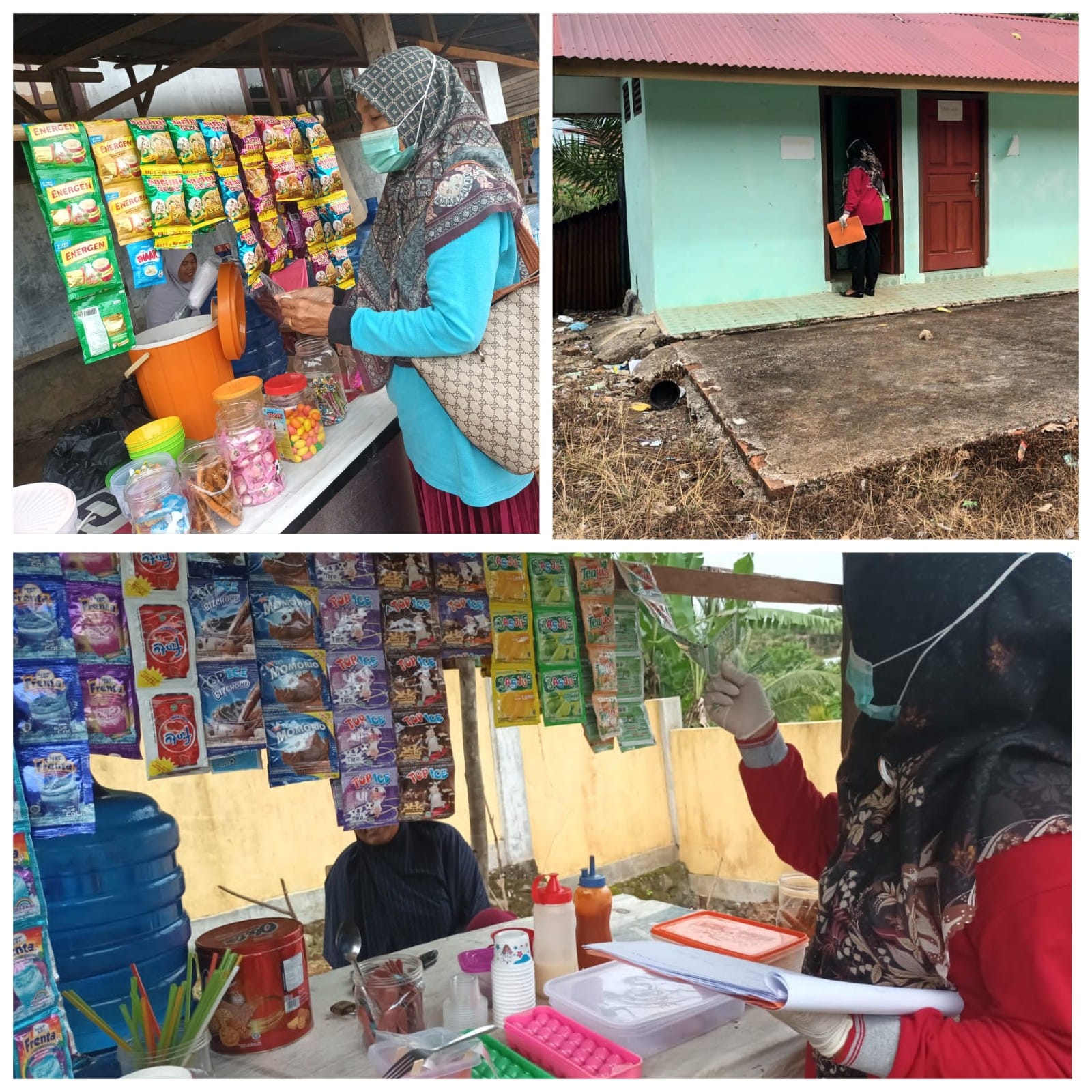 Petugas Kesling dan tim melakukan kegiatan Inspeksi Kesehatan Lingkungan (IKL) di Tempat Fasilitas U