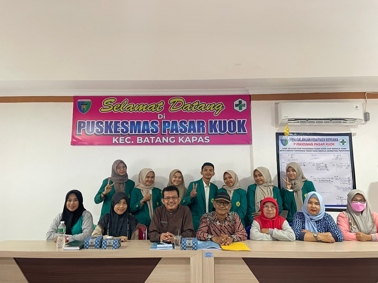 Seminar Mahasiswa PKP Poltekkes Kemenkes Padang jurusan kesehatan lingkungan di Puskesmas Pasar Kuok