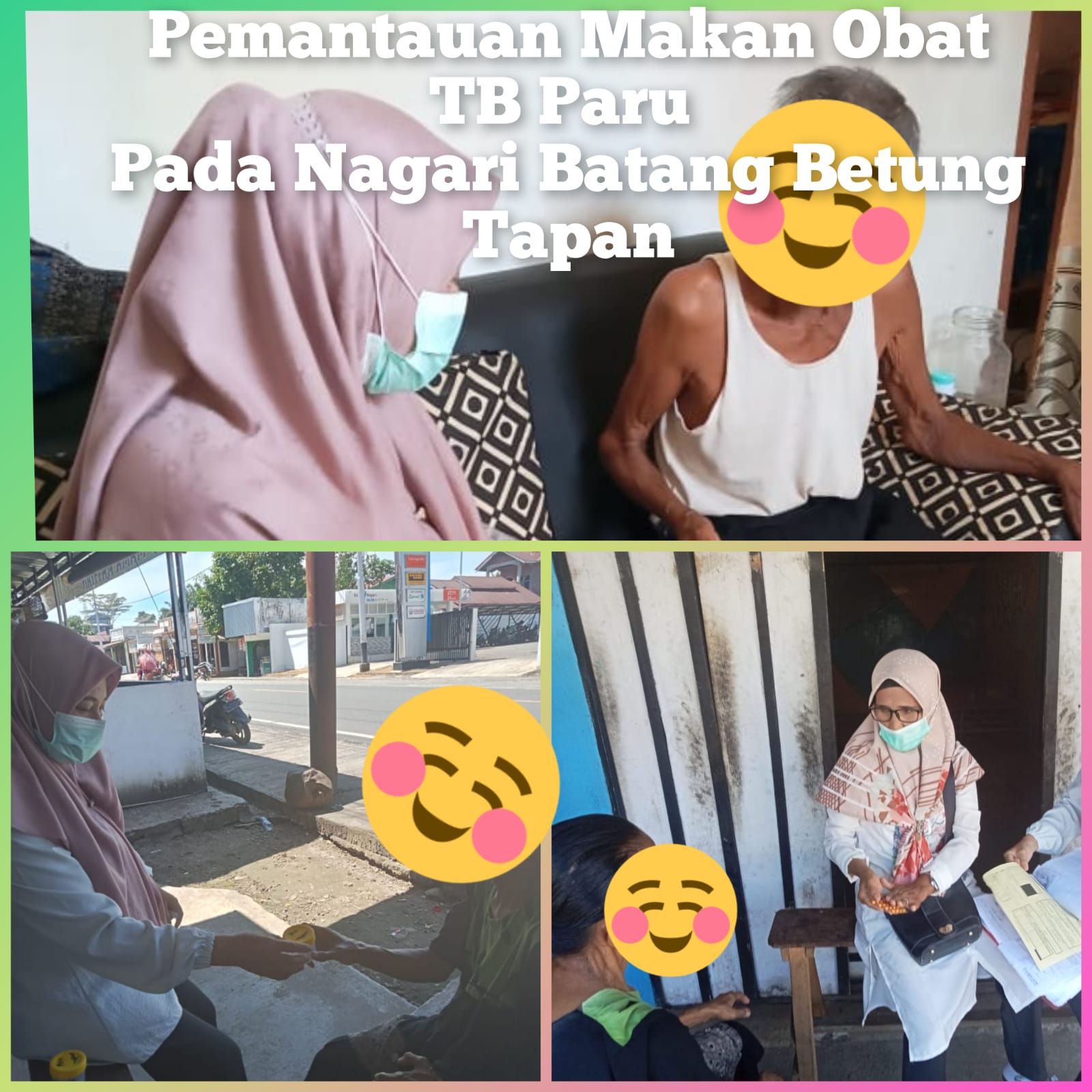 Pemantauan Makan Obat TB paru di nagari Batang Betung Tapan