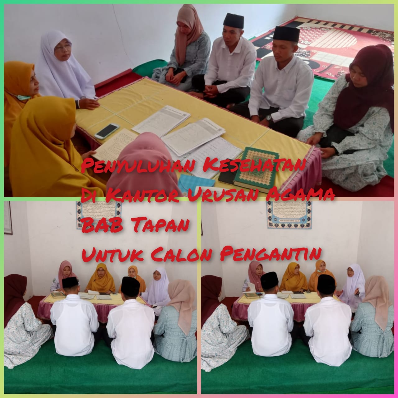 Penyuluhan Kesehatan di Kantor Urusan Agama BAB Tapan untuk Catin (calon pengantin) 
