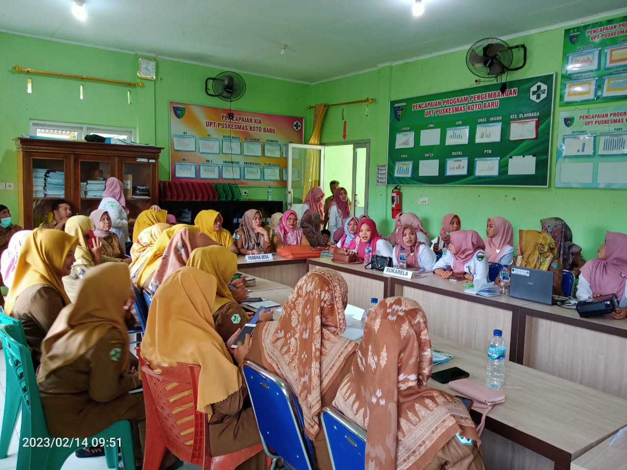Kegiatan lokmin di puskesmas Koto Baru