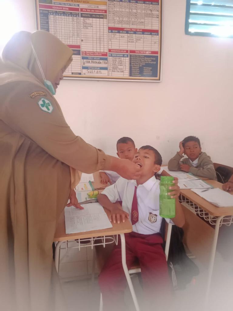 PEMERIKSAAN BERKALA, PEMBERIAN OBAT CACING, INSPEKSI KESEHATAN LINGKUNGAN. SKRINING JIWA DAN UKGS PU
