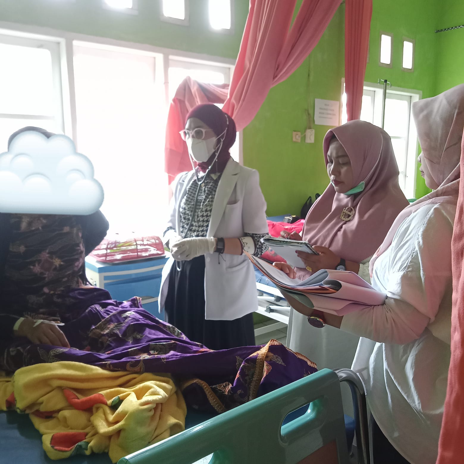 Pelayanan di ruang rawat inap RRI Puskesmas air haji 