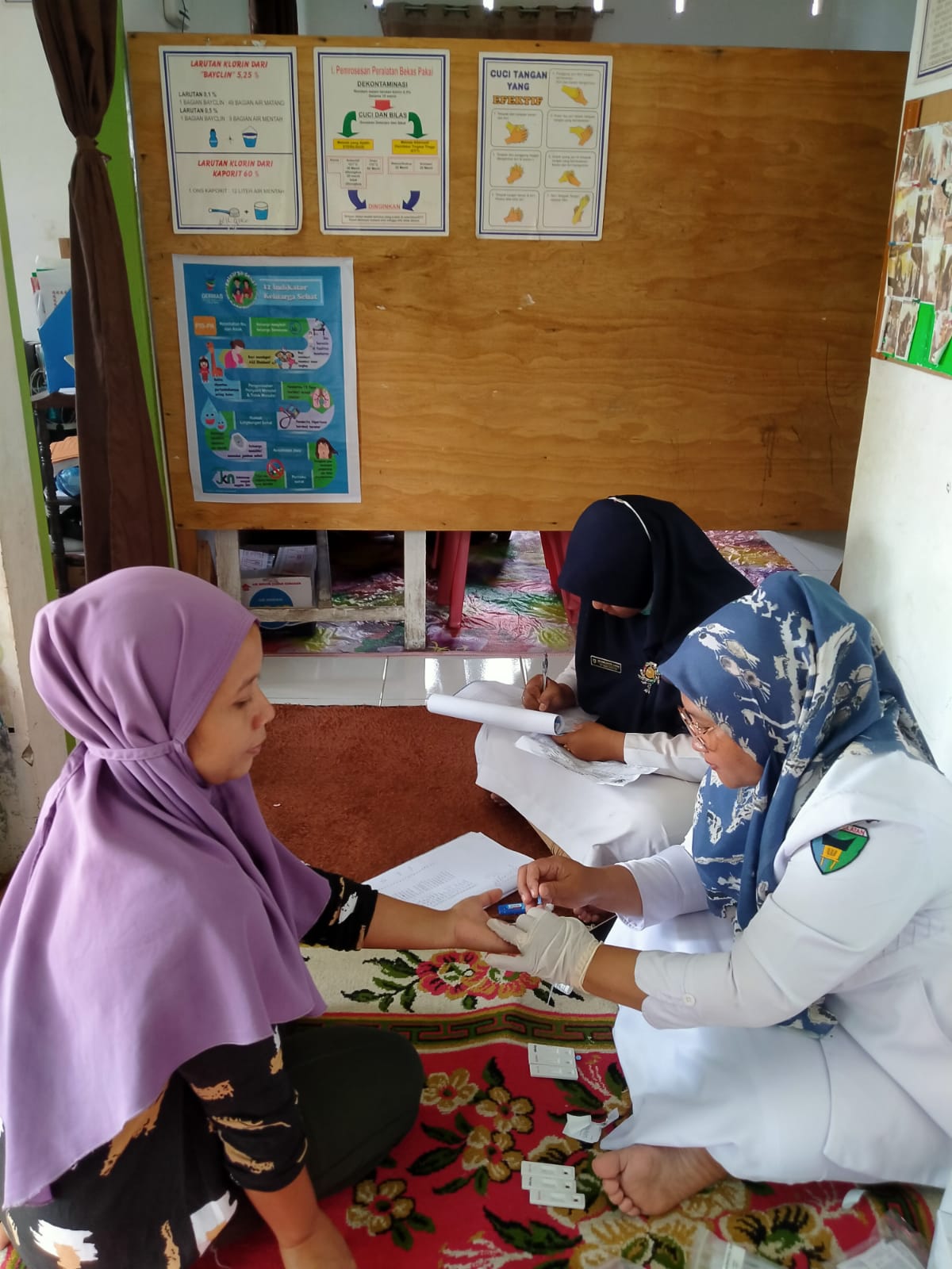 PKM Koto Berapak kegiatan ANC Terpadu serta pemeriksan labor ibu hamil 