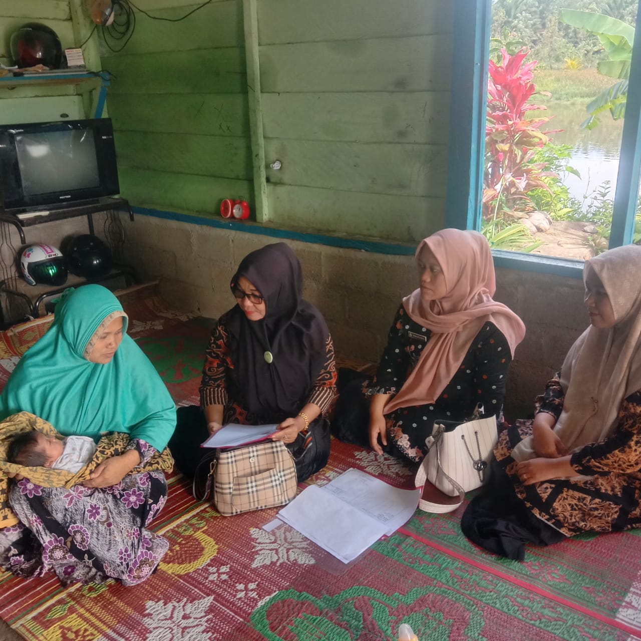 Kunjungan bayi BBLR Oleh petugas Anak dan bides di kampung pulai dan seberang tarok wilker puskesmas