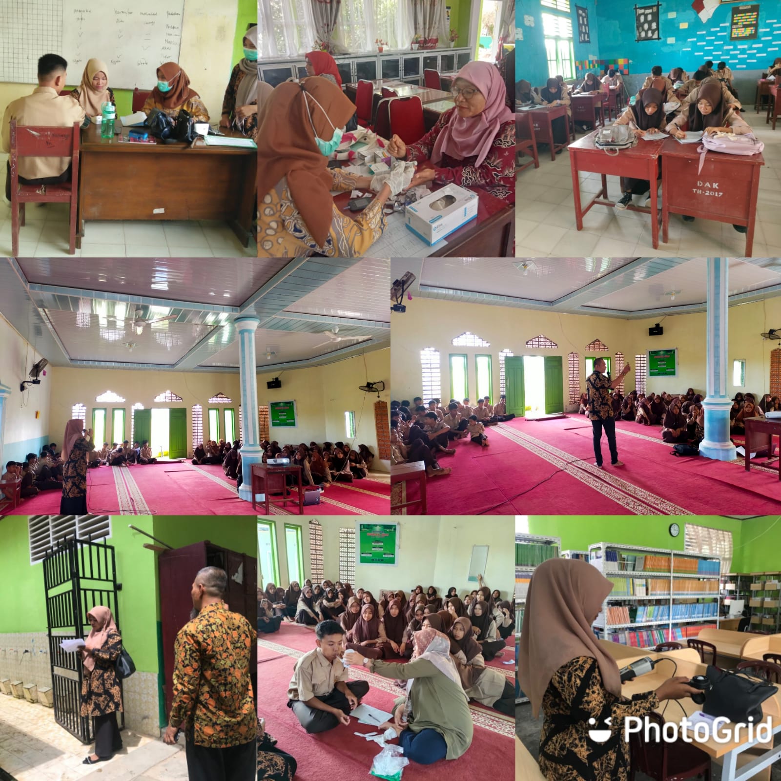 kolabori program PKPR, Promkes, Jiwa, PTM dan Kesling di SMAN 1 Lengayang wilker Puskesmas Kambang