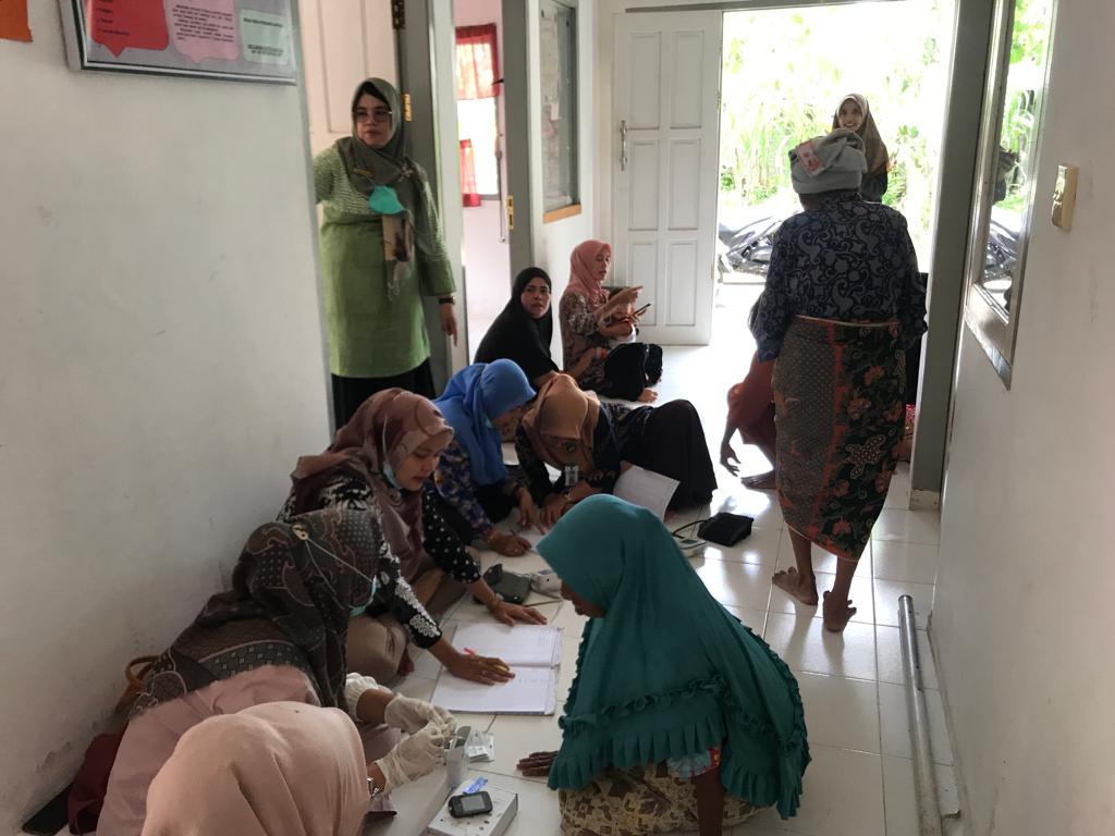 Puskesmas Koto Berapak melaksanakan kegiatan PTM di Kenagarian Ganting,kec Bayang.