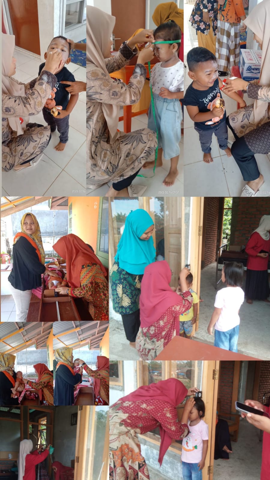 Tim Gizi Puskesmas Tanjung Makmur melakukan Pemantauan penimbangan masal dan Pemberian Vit. A di Nag