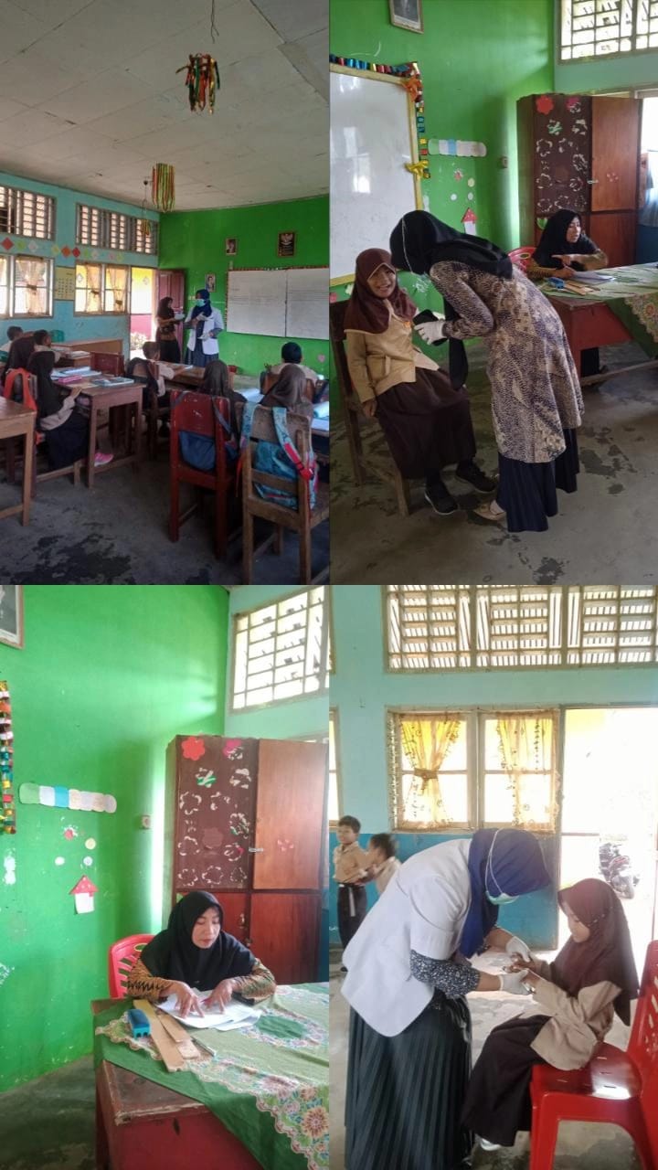 KEGIATAN UKS (PEMERIKSAAN BERKALA) ANAK SEKOLAH SD 05 AIRPURA WILKER PUSKESMAS AIRPURA