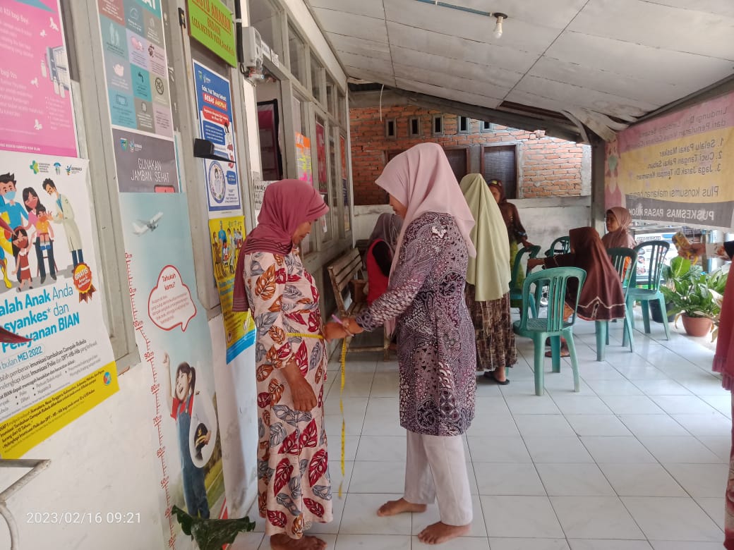 Posbindu Penyakit Tidak Menular (PTM) di Desa Anakan nagari Koto Nan Duo wilayah kerja Puskesmas Pas