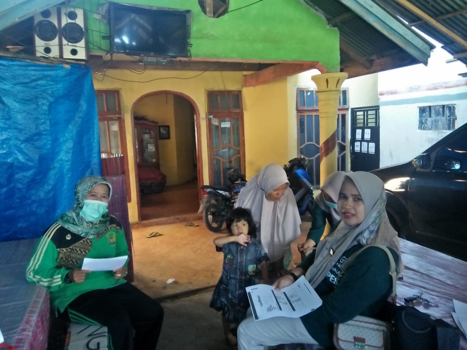 Kunjungan ispa ke kampung kepala bandar Nagari kudo-kudo  Wilker Puskesmas Inderapura