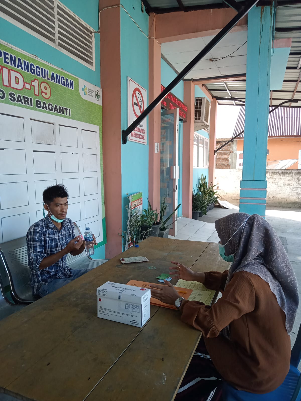 Pelayanan di ruangan  TB paru Puskesmas Air Haji