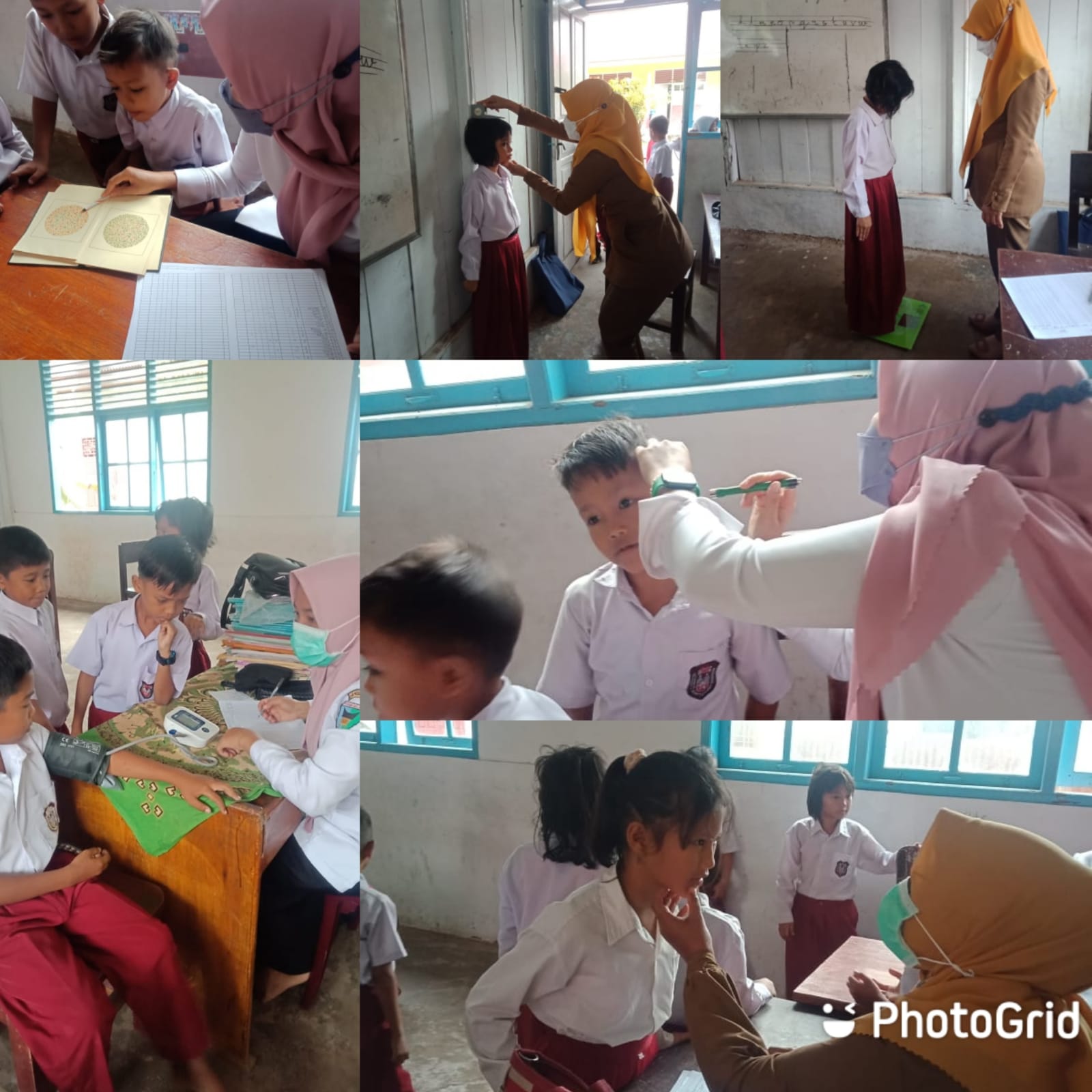 Kegiatan UKS Pemeriksaan Berkala peserta didik SDN 36 Rangeh wilker Puskesmas Kambang