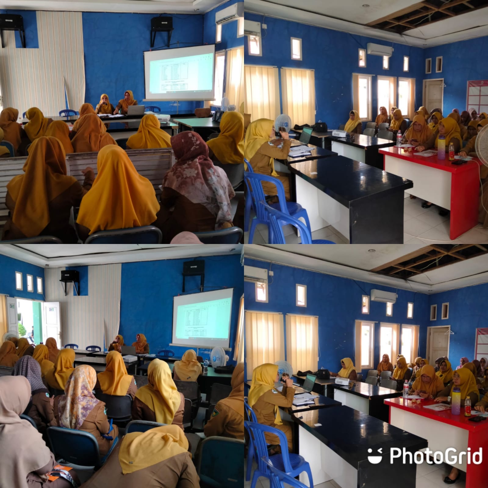 Pelaksanaan Lokmin Bulanan di Aula Puskesmas Kambang