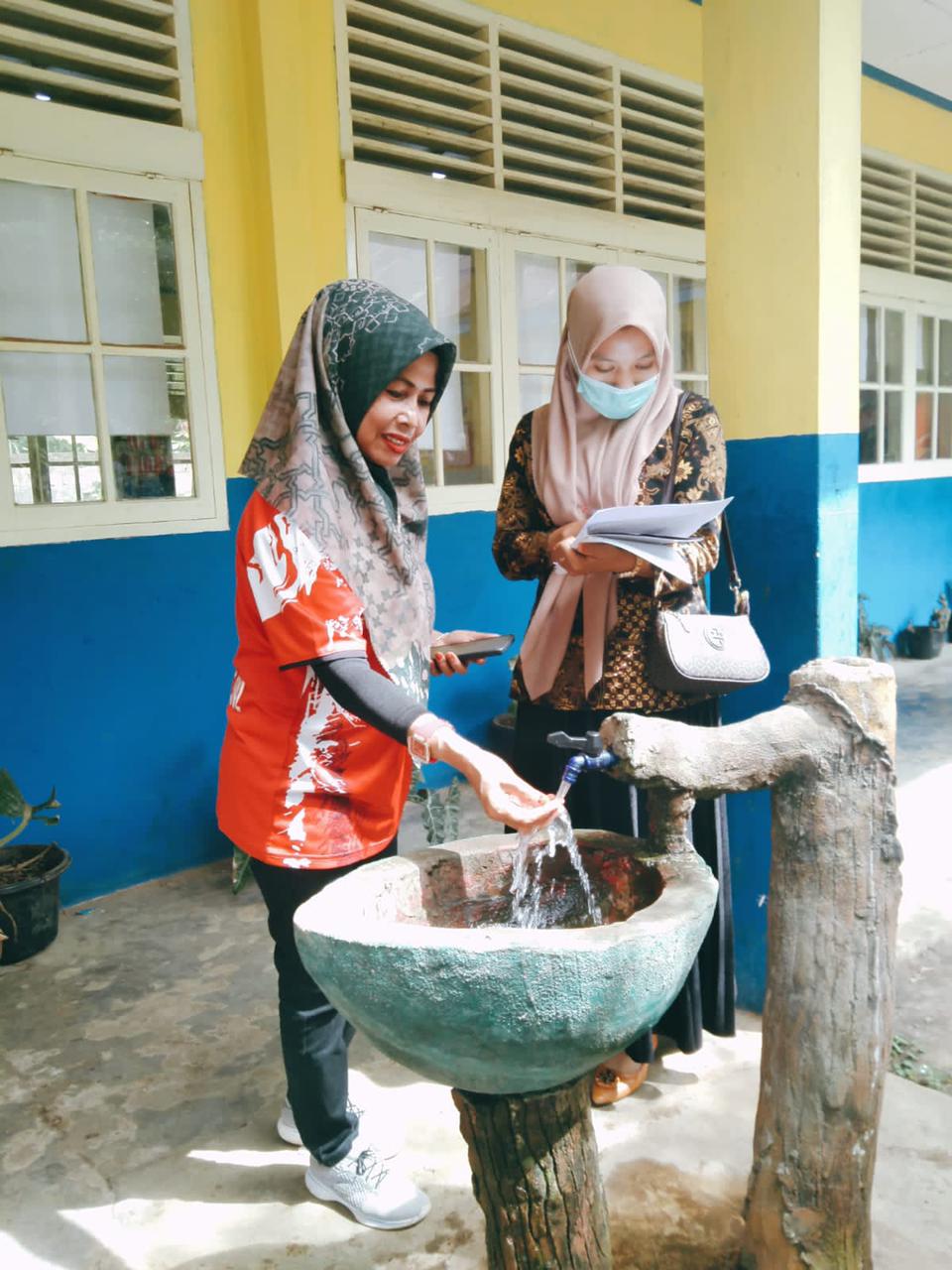 Kegiatan Inspeksi Kesehatan Lingkungan (IKL) di SD 10 pancung soal Inderapura