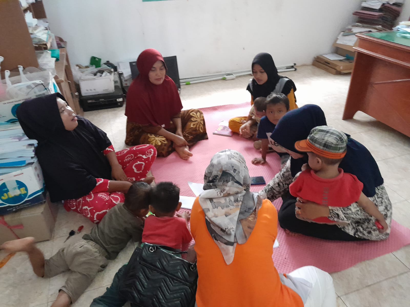 KELAS  IBU BALITA (PROJEBOL) NAGARI AMPING PARAK TIMUR WILKER PUSKESMAS KAYU GADANG