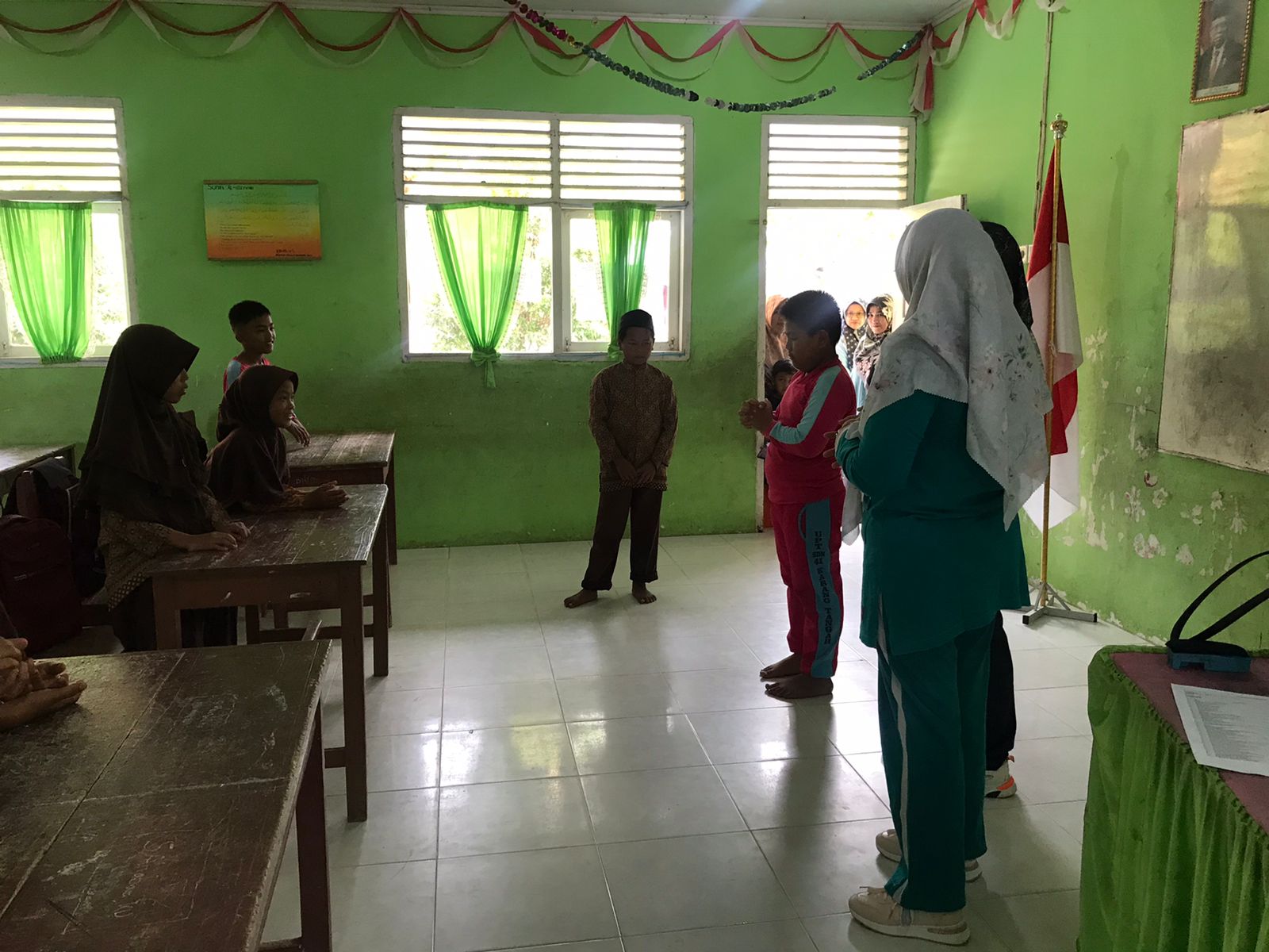 Kegiatan Hygiene Sanitasi di SDN 41 Karang Tangah  wilayah kerja Puskesmas Kambang