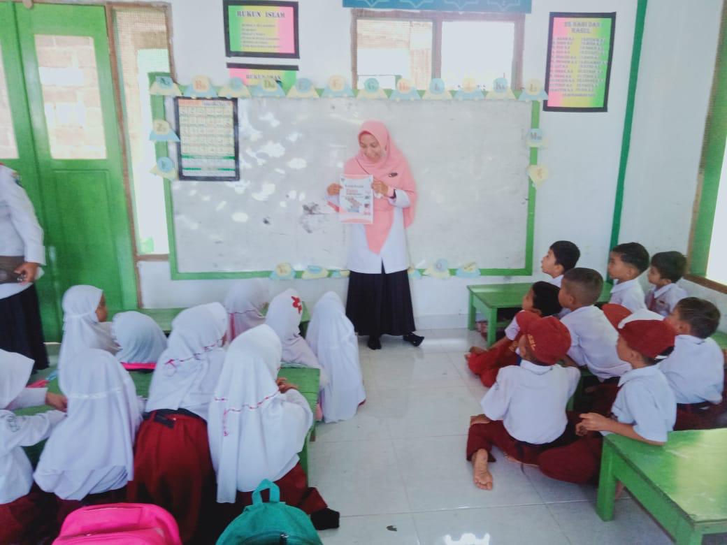 Puskesmas Inderapura Melakukan  Penyuluhan kasus kusta dan kecacingan Di SDN 05 pancung soal