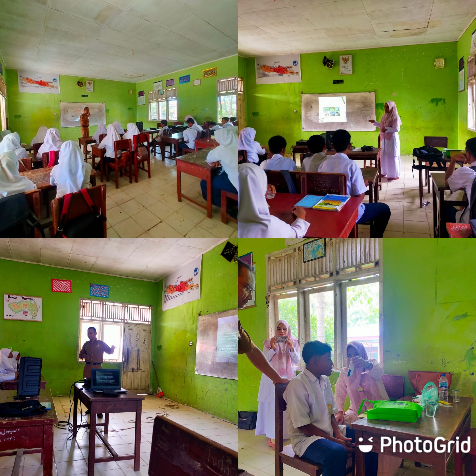 Kegiatan kolaborasi program PKPR dan Promkes di MTs Rahmah  Pd.Panjang wilker Puskesmas Kambang