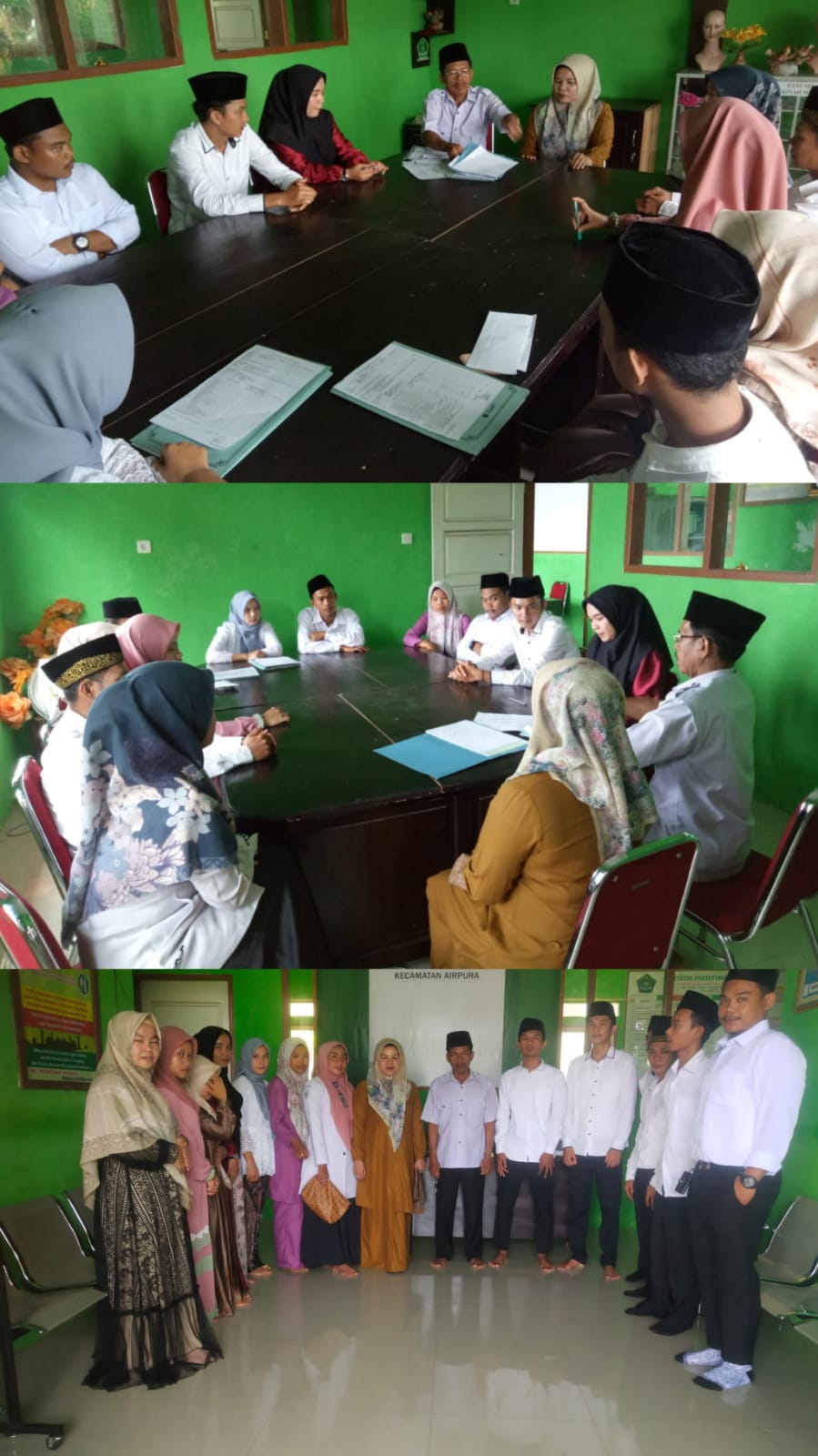 Puskesmas Airpura Pemberian Edikasi Bimbingan Perkawinan/Konseling Calin di Kantor KUA