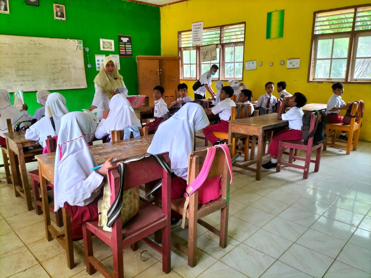Puskesmas Inderapura  Melaksanakan Skrining (SDQ) Masalah Kesehatan Jiwa Anak sekolah