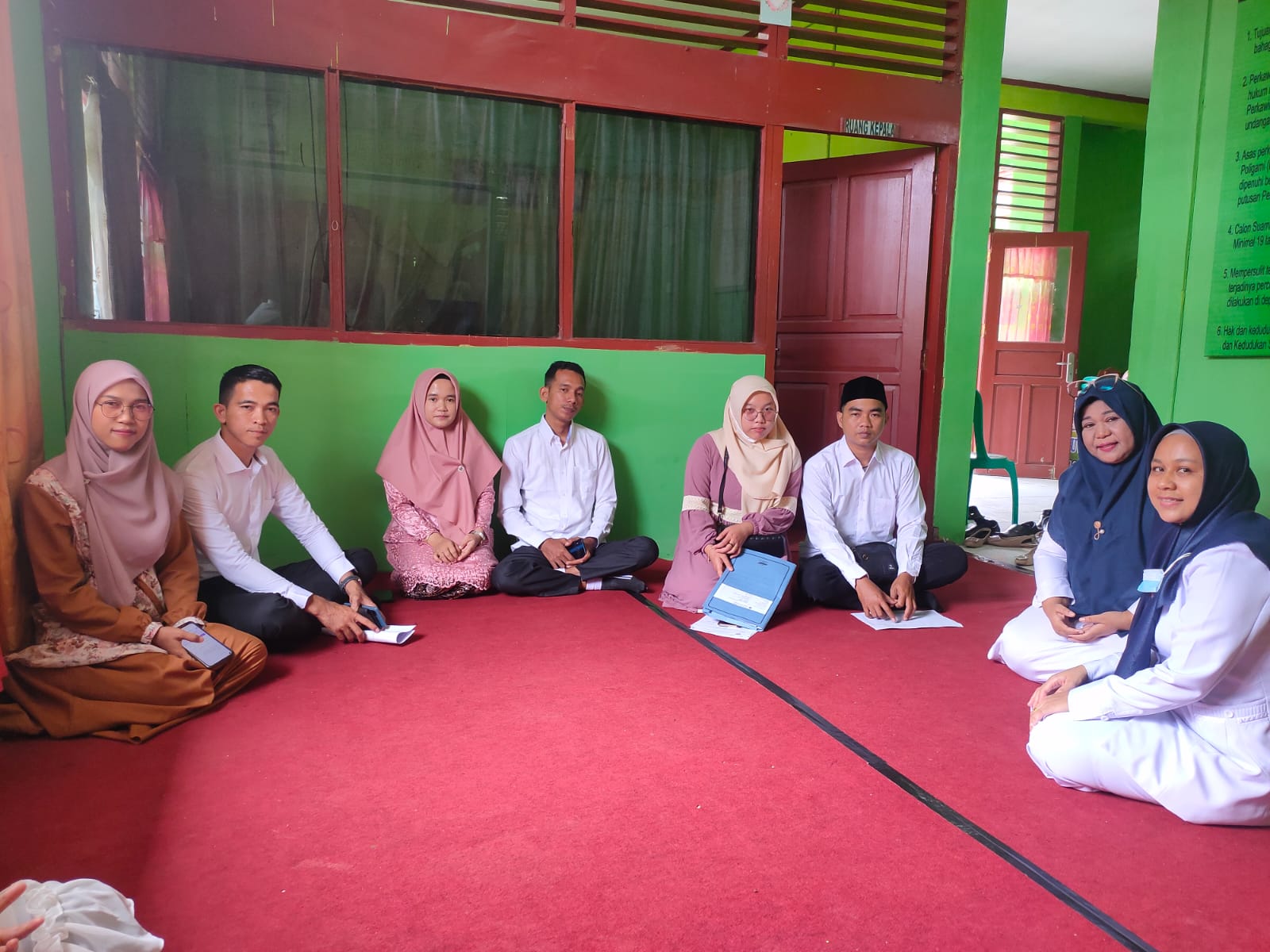 Puskesmas Pasar Kouk Melaksanakan Edukasi Bimbingan Perkawinan/Konseling Catin di Kantor KUA Kec. Ba