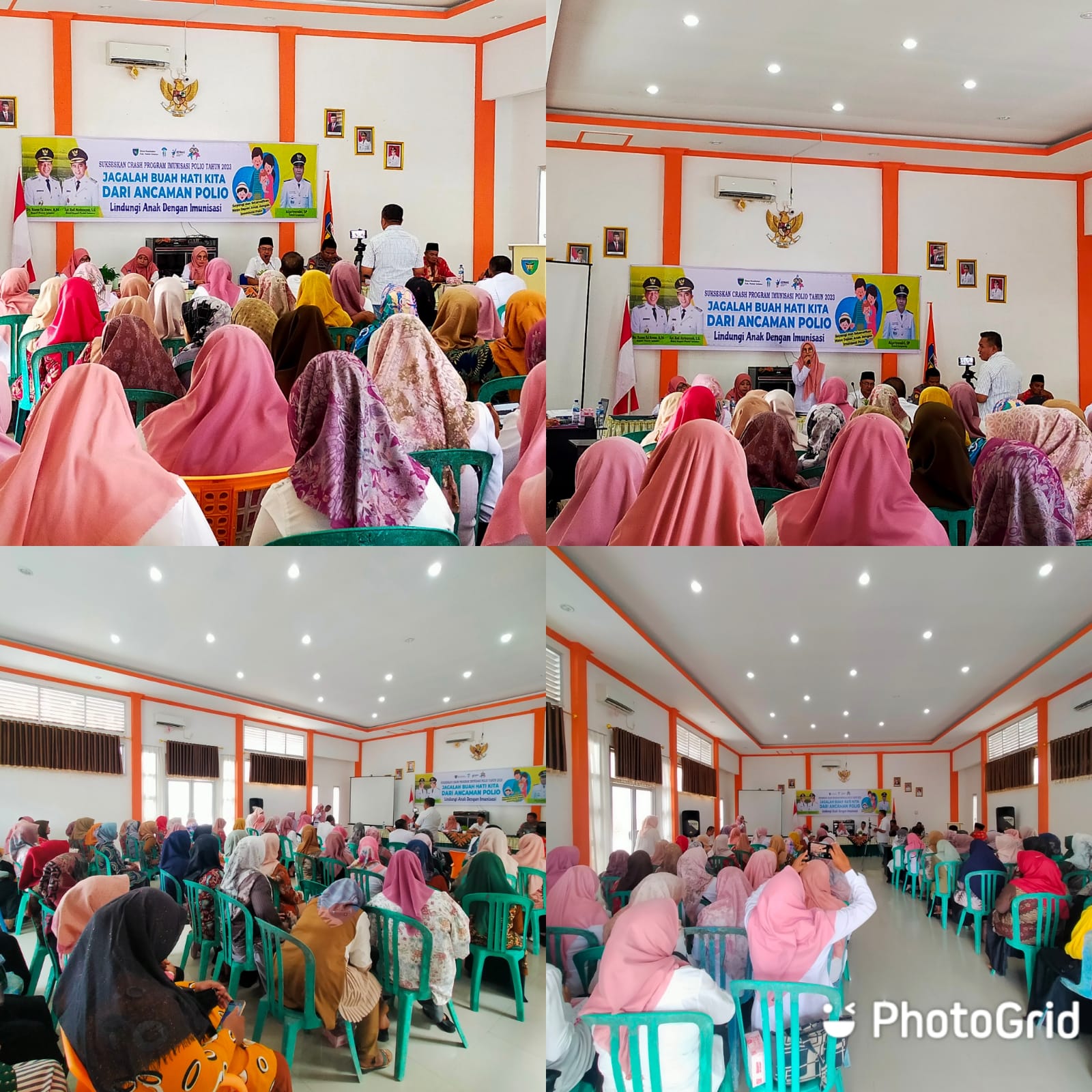 Puskesmas Kambang Melaksanakan Sosialisasi Crash program Imunisasi Polio di Kantor Camat 