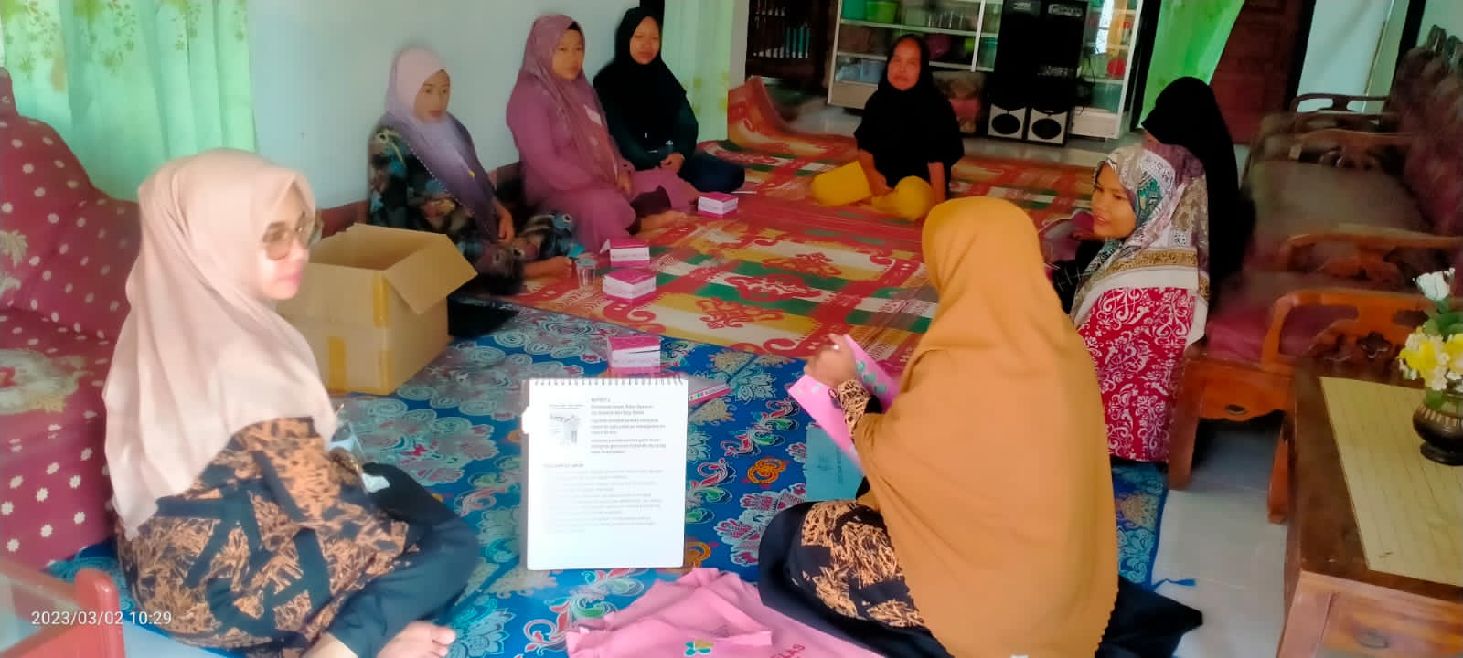 Pertemuan Kelas Ibu Hamil prtemuan ke II di kampung Pulai wilker Puskesmas Kambang