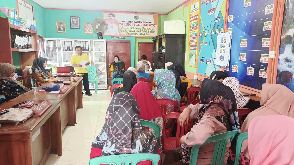 Puskesmas Pasar Kuok Melakukan Sosialisaso Asuhan Mandiri Pemanfaatan TOGA di Kenagarian Taluk Tigo 