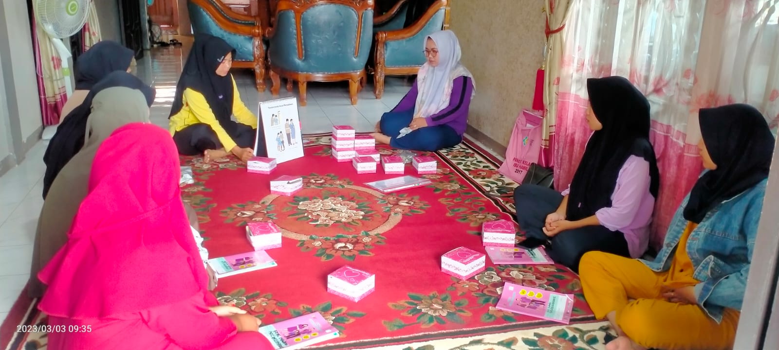 Pertemuan Kelas Ibu Hamil ke II di kampung Koto Rawang wilker Puskesmas Kambang