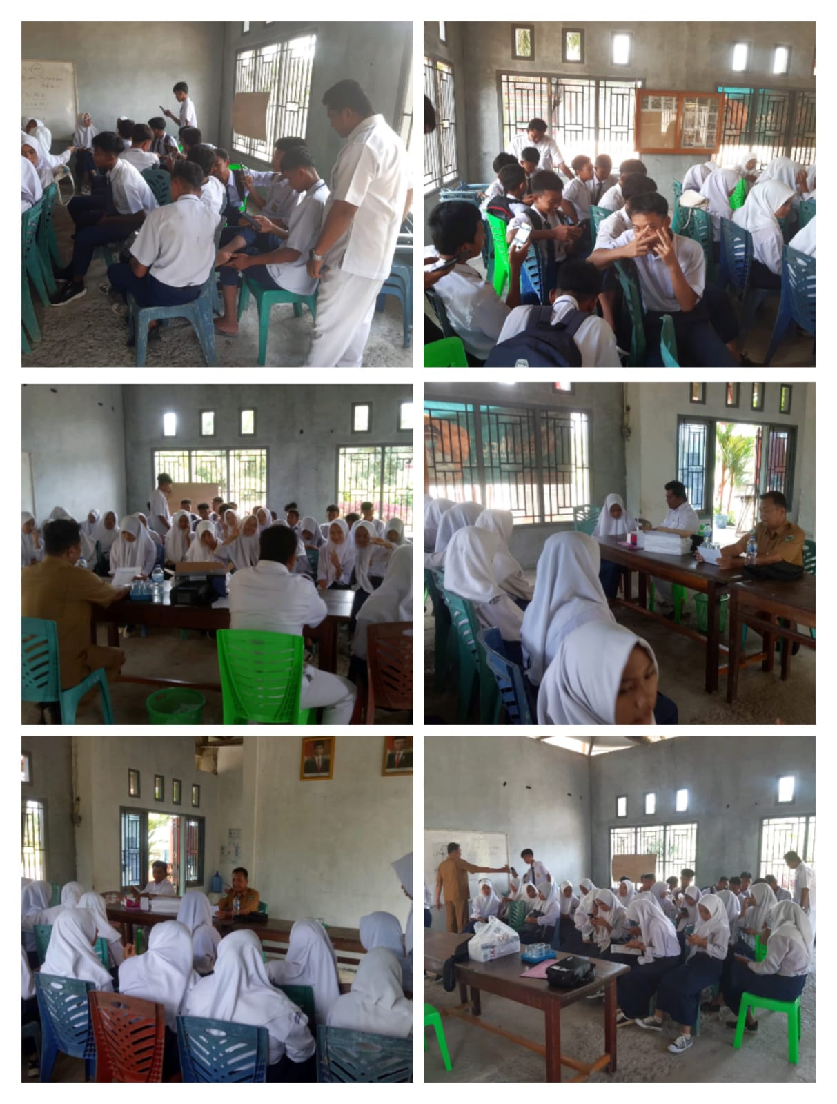 Puskesmas Tanjung Makmur melakukan screening kesehatan jiwa dan screening perilaku merokok di sekola