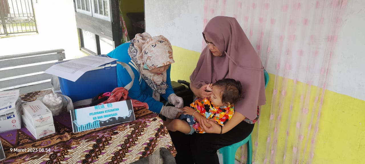 Hari keempat pelaksanaan Crash Program Polio Wilker Puskesmas Tarusan
