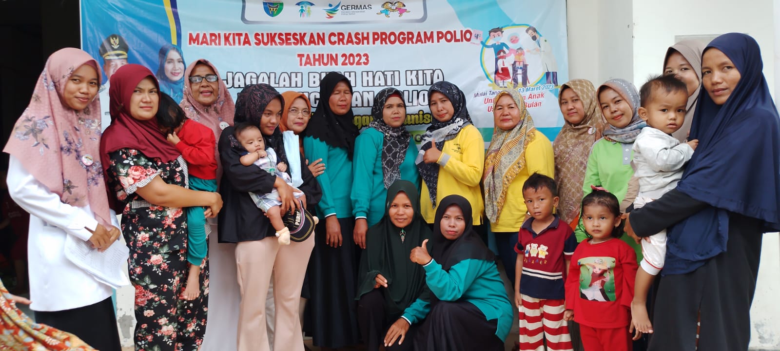 Hasil Pelaksanaan Crash Program Polio Puskesmas Kayu Gadang tgl 09-03-2023