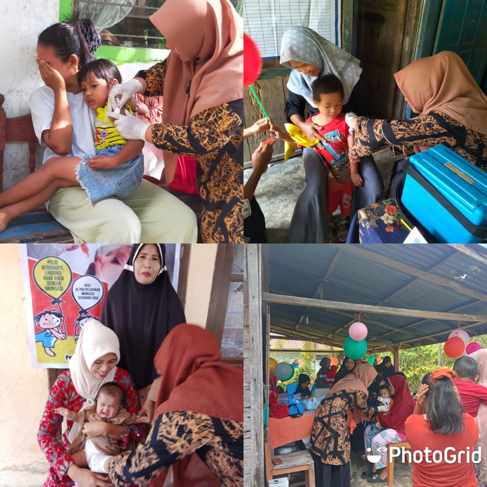 Kegiatan Crash Program Polio Hari Keempat di wilker Puskesmas Kambang