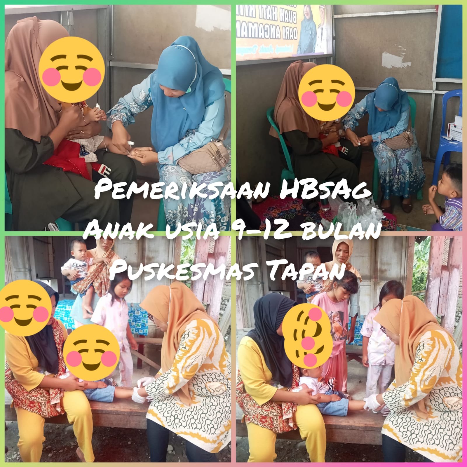 Pemeriksaan HBsAg Anak usia 9-12 bulan di Wilayah Puskesmas Tapan
