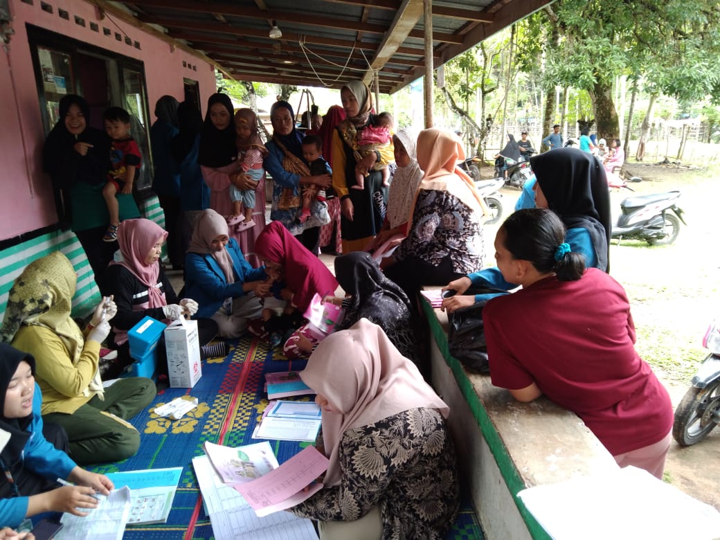 Cakupan hari keenam pelaksanaan Crash Program Polio Puskesmas Pasar Kuok