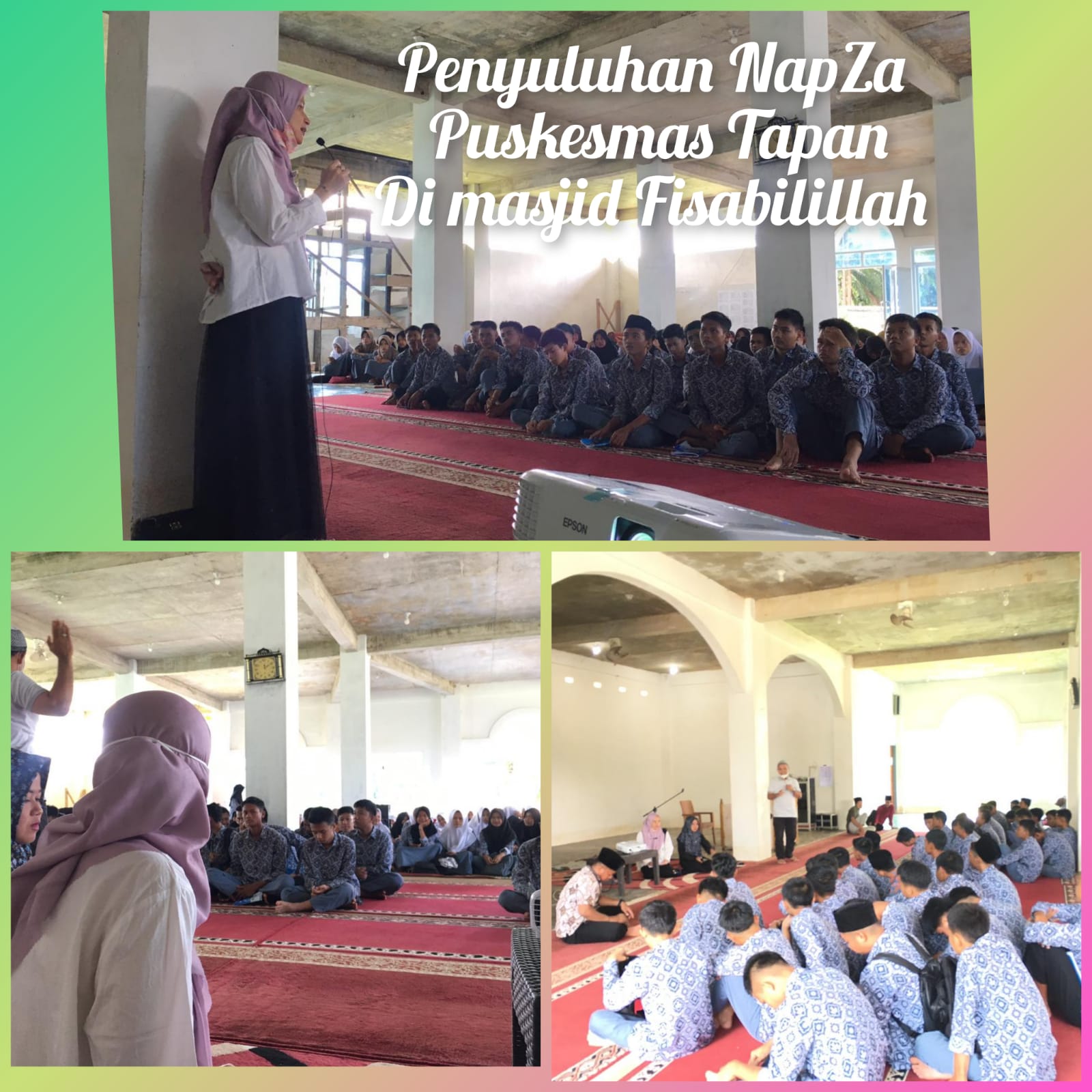 Penyuluhan NapZa (narkotik dan zat adiktif) Puskesmas Tapan ke Masjid Fisabililah Tapan 