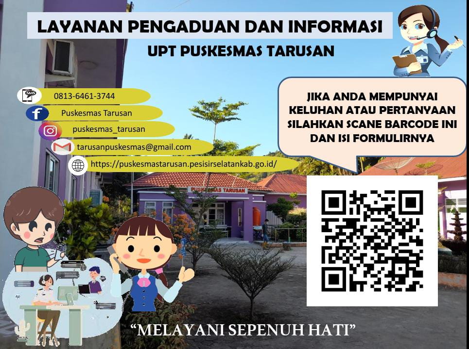 Layanan pengaduan dan informasi UPT Puskesmas Tarusan