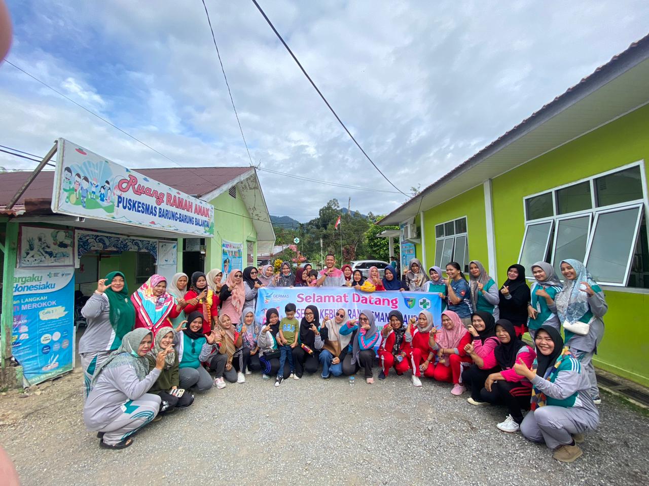 Pelaksanaan kegiatan GERMAS terintegrasi dengan kegiatan Kesjaor dan Pemeriksaan PTM di Puskesmas BB