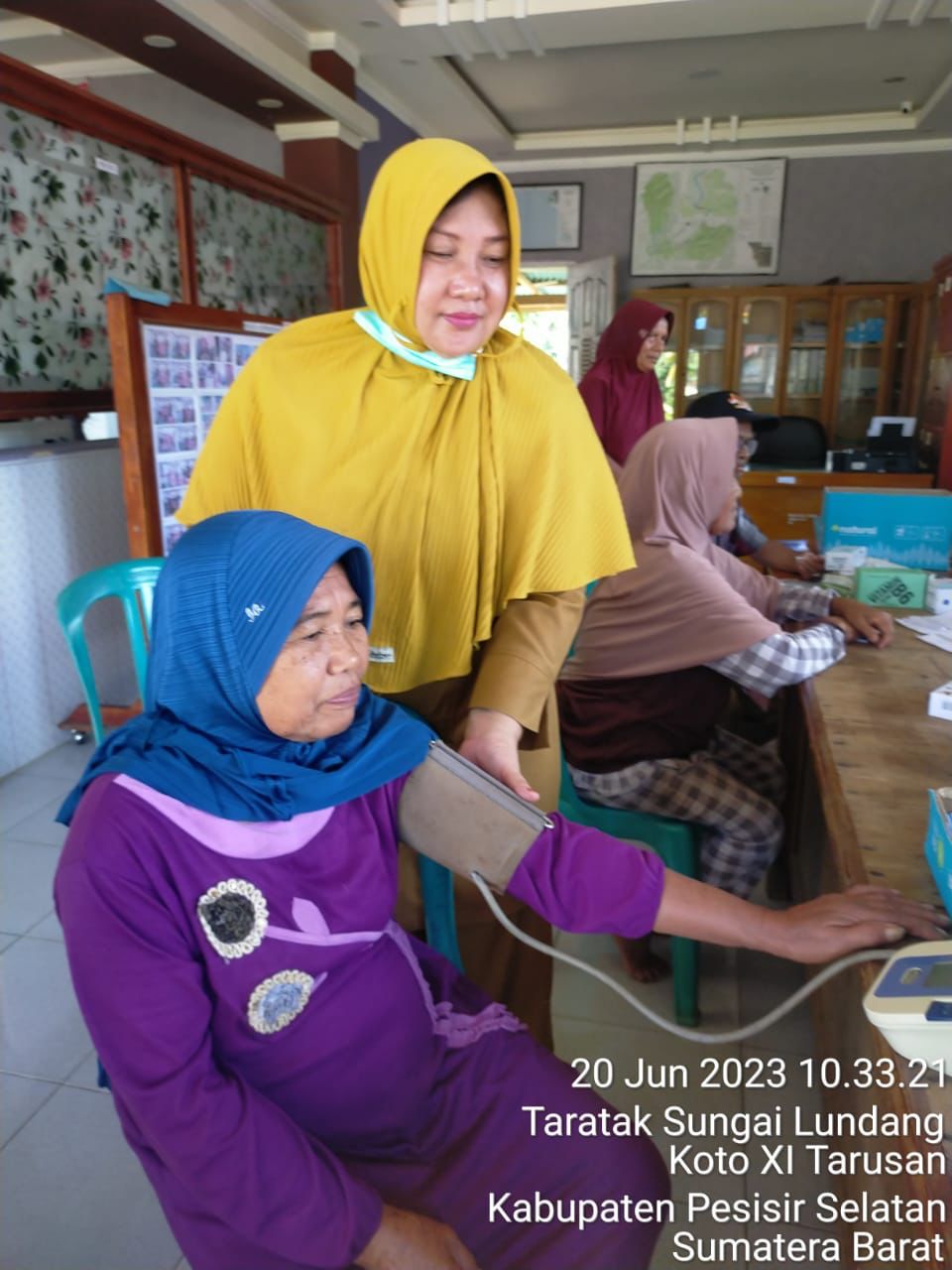 PUSKESMAS BBB KEGIATAN PTM ( DETEKSI DINI PEMERIKSAAN KESEHATAN) DI Nagari KBKA