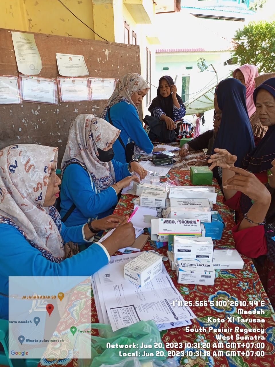 PUSKESMAS TARUSAN KEGIATAN PTM ( DETEKSI DINI PEMERIKSAAN KESEHATAN) DI NAGARI MANDEH