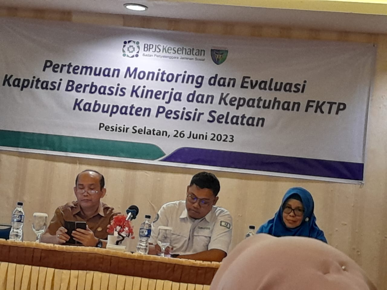 PKM KY GADANG PERTEMUAN TIM MONEV KBK DAN KEPATUHAN FKTP KABUPATEN PESISIR SELATAN TAHUN 2023