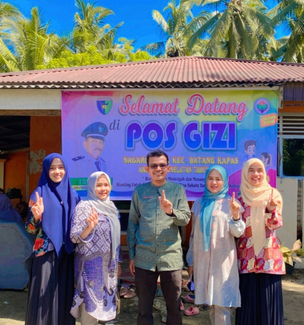 Kepala Puskesmas Pasar Kuok Mengikuti Pembukaan Pos Gizi Di Kenagarian Taluak 
